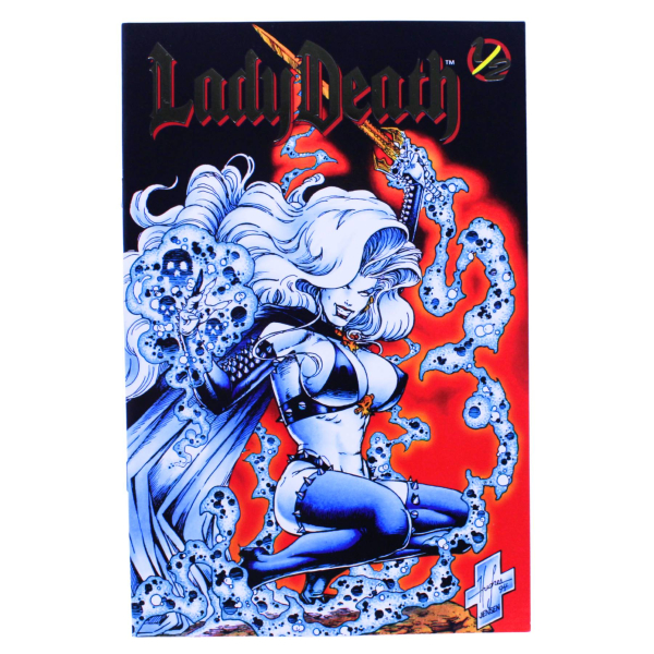 Lady Death Comic 1/2 Gold Logo Edition Chaos 1998 | Hoppla-Stuff